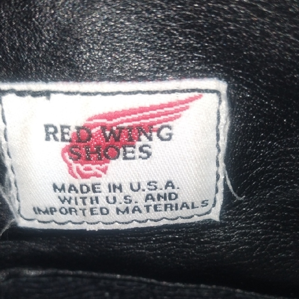 Red Wing Shoes Black Leather Boots